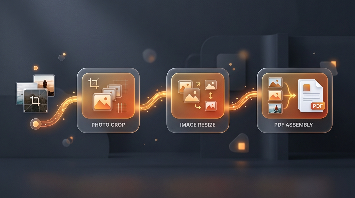 How to Crop Images to PDF & Chain Workflows 2026