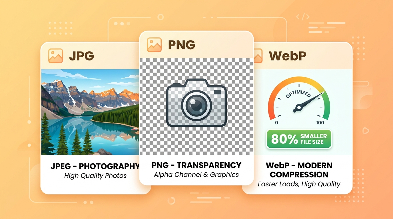 JPG vs PNG vs WebP — Which Image Format Should You Use?