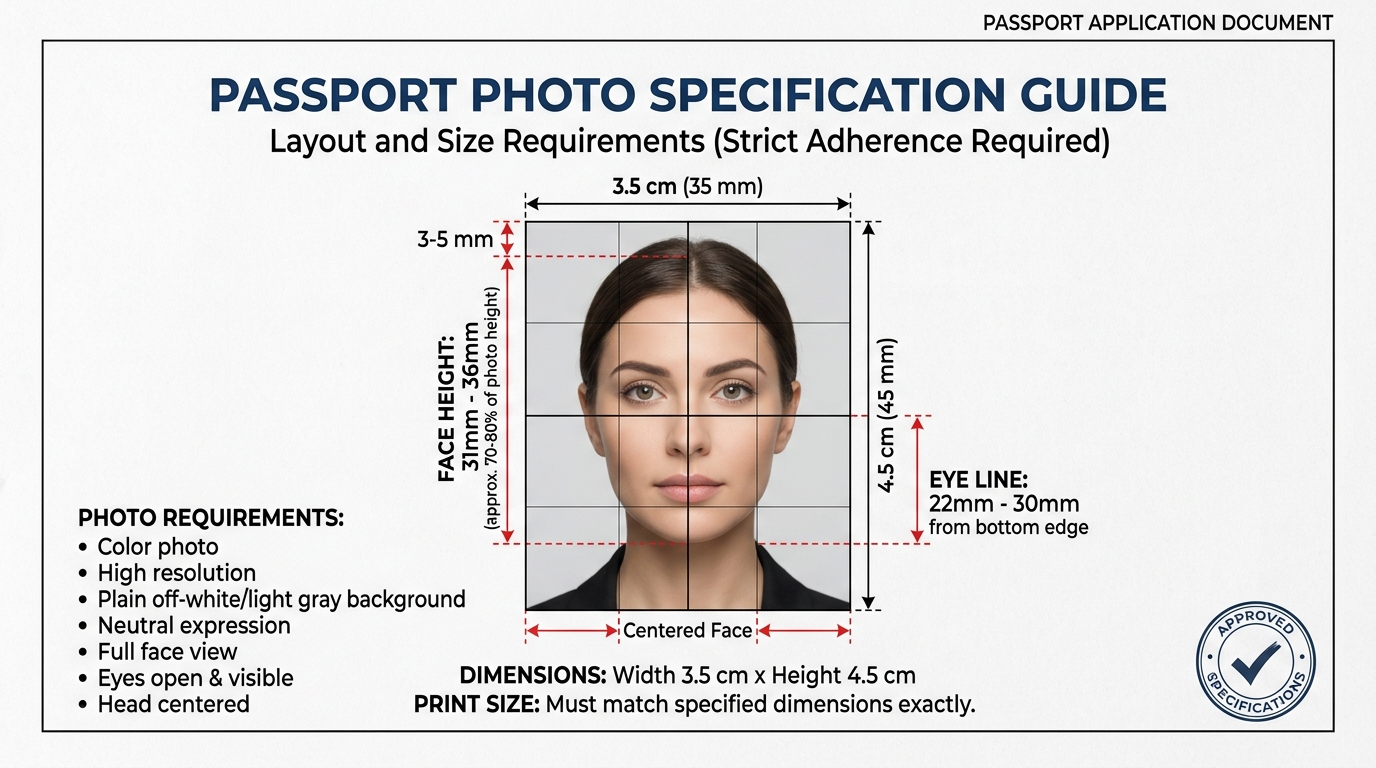 Passport Size Photo Specifications India 2025 — Size, Format, and Background Rules