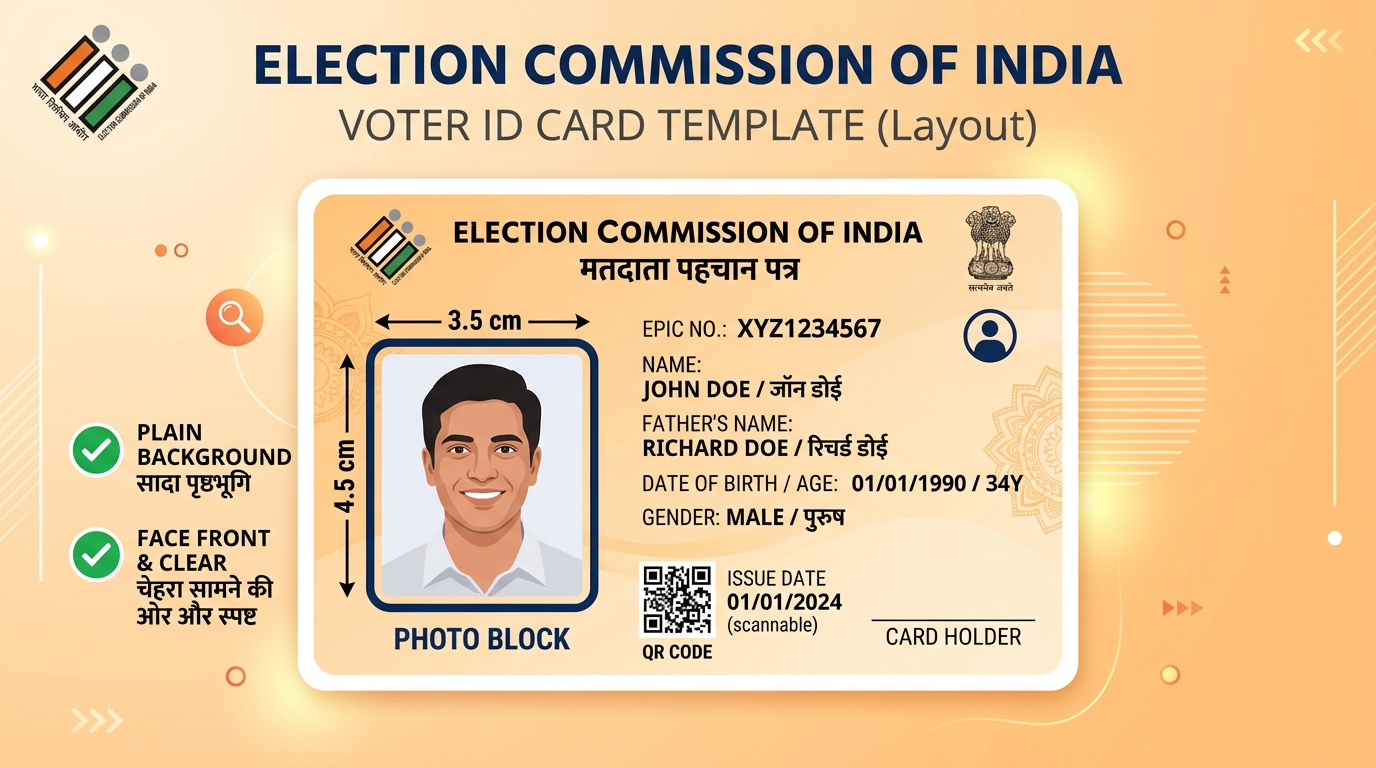 Voter ID Card Photo Size and Specifications — EPIC Portal Requirements